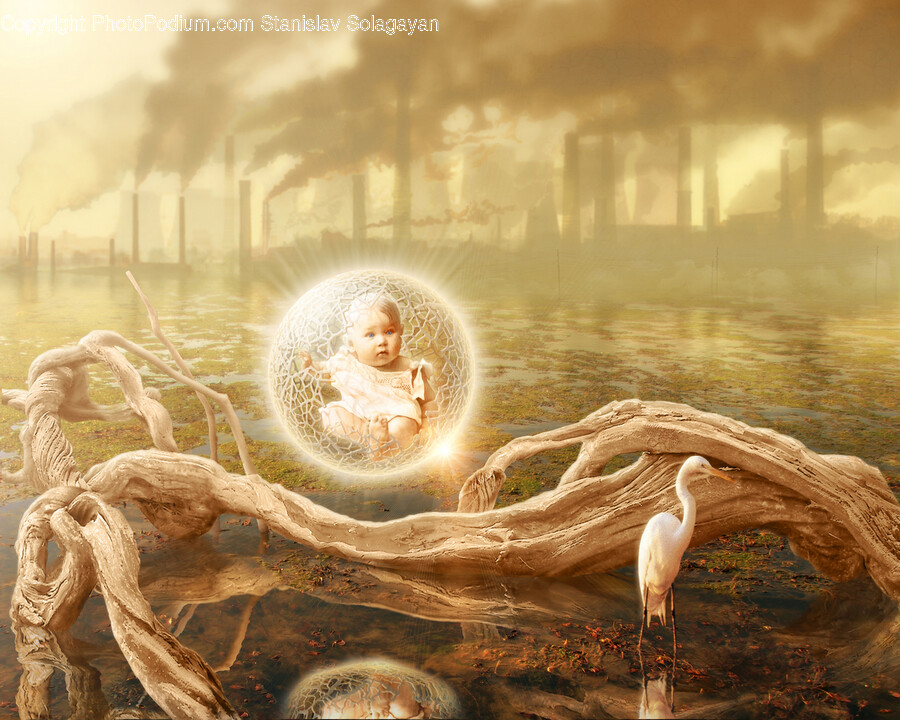 Wood, Person, Baby, Bird, Animal