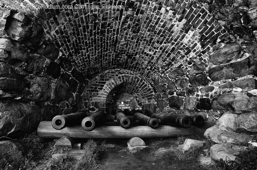 Brick, Arch, Architecture, Crypt, Building