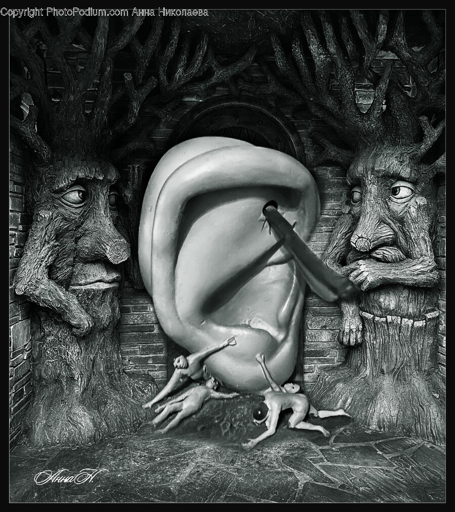 Person, Art, Accessories, Painting, Alien