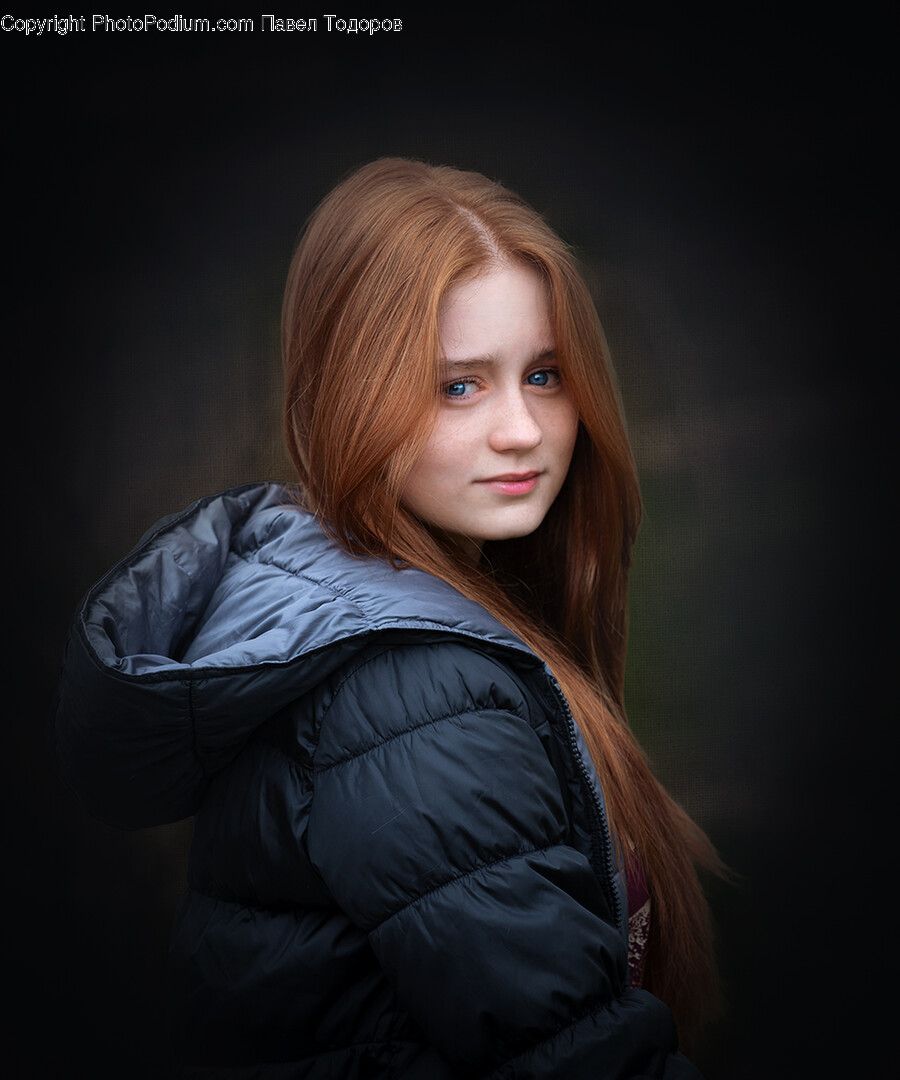 Clothing, Coat, Jacket, Face, Head