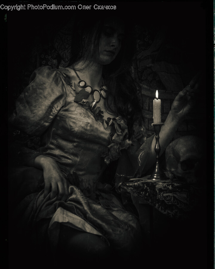 Adult, Female, Person, Woman, Candle