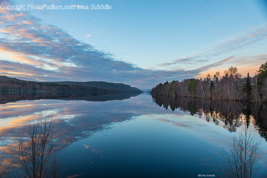 Lake, Nature, Outdoors, Water, Fir