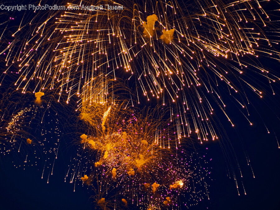 Fireworks, Flare, Light, Nature, Night