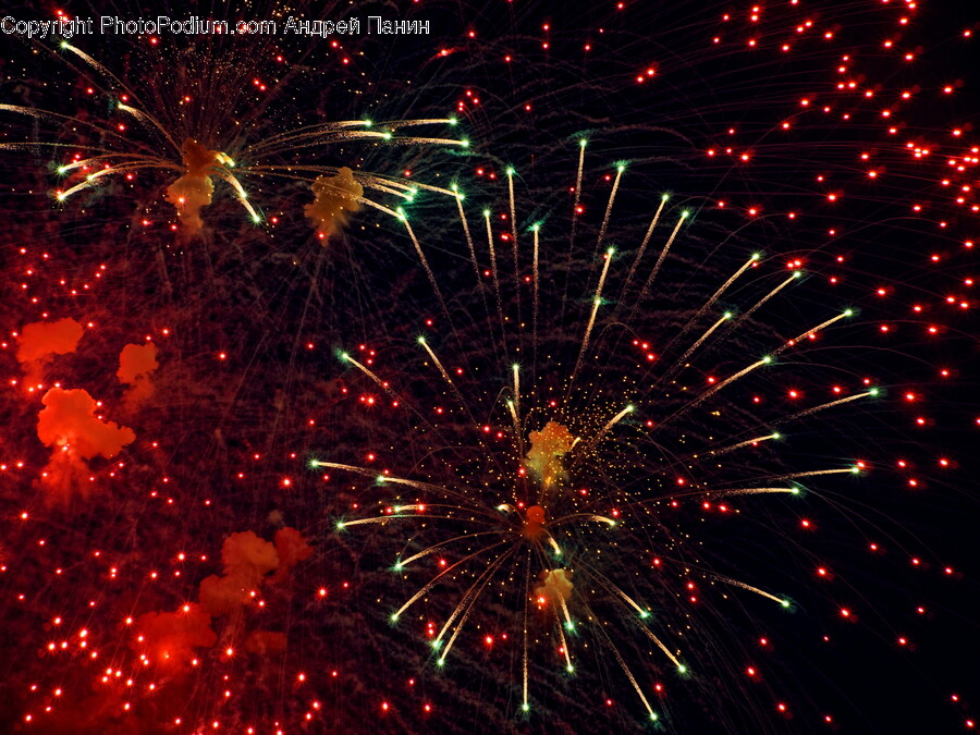 Fireworks, Nature, Night, Outdoors, Light