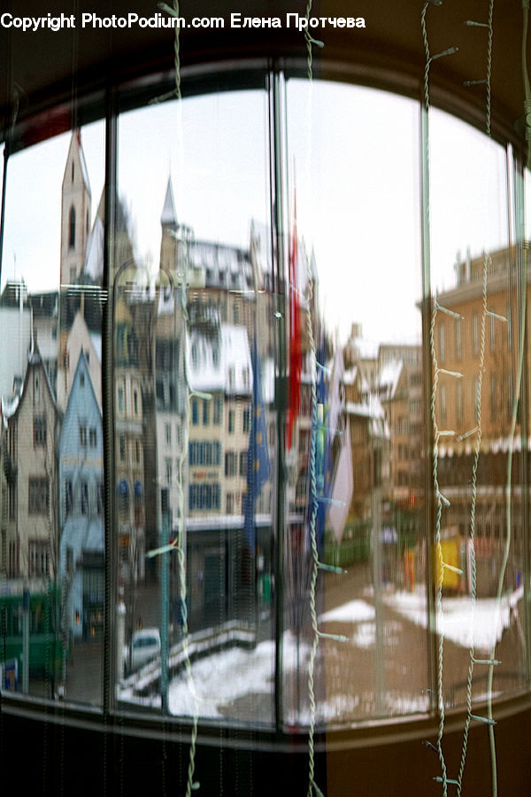 Gutter, Lamp, Lampshade, City, Downtown, Urban, Apartment