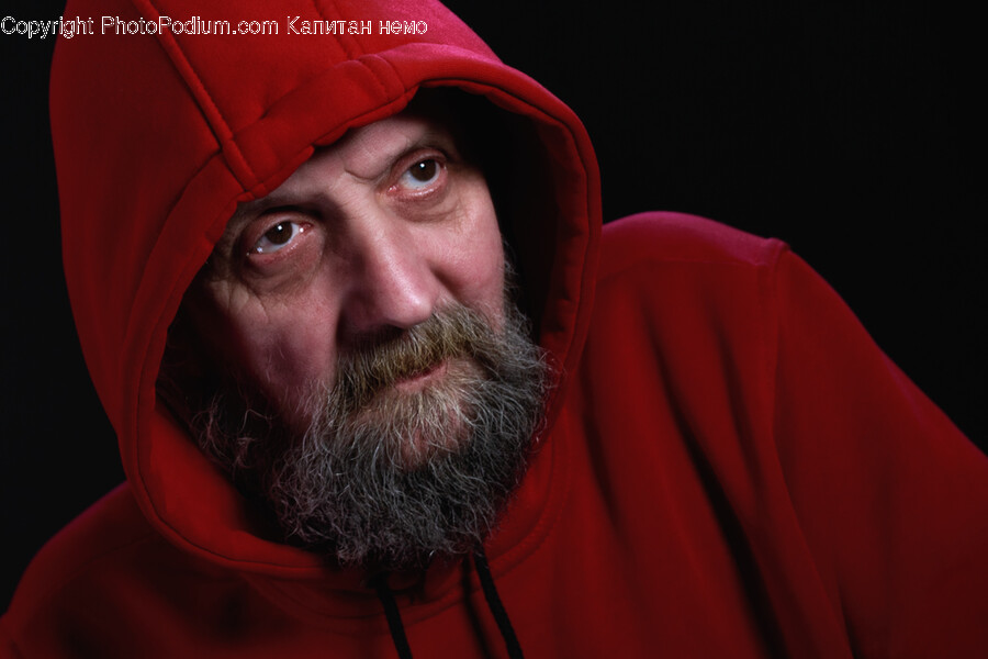 Beard, Face, Head, Person, Clothing