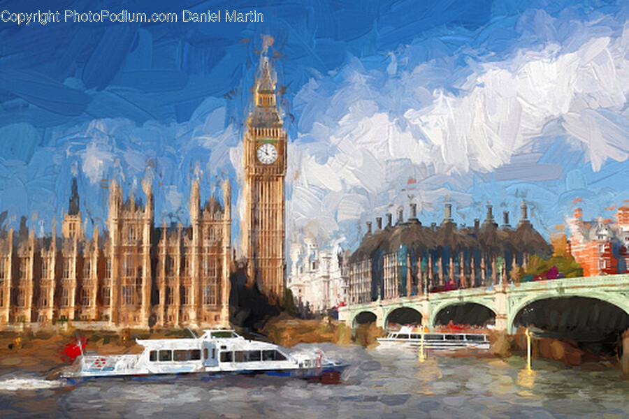 Architecture, Building, Clock Tower, Tower, Boat