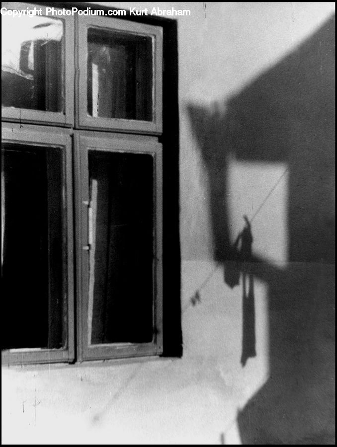 Brick, Window, Silhouette, Bunker
