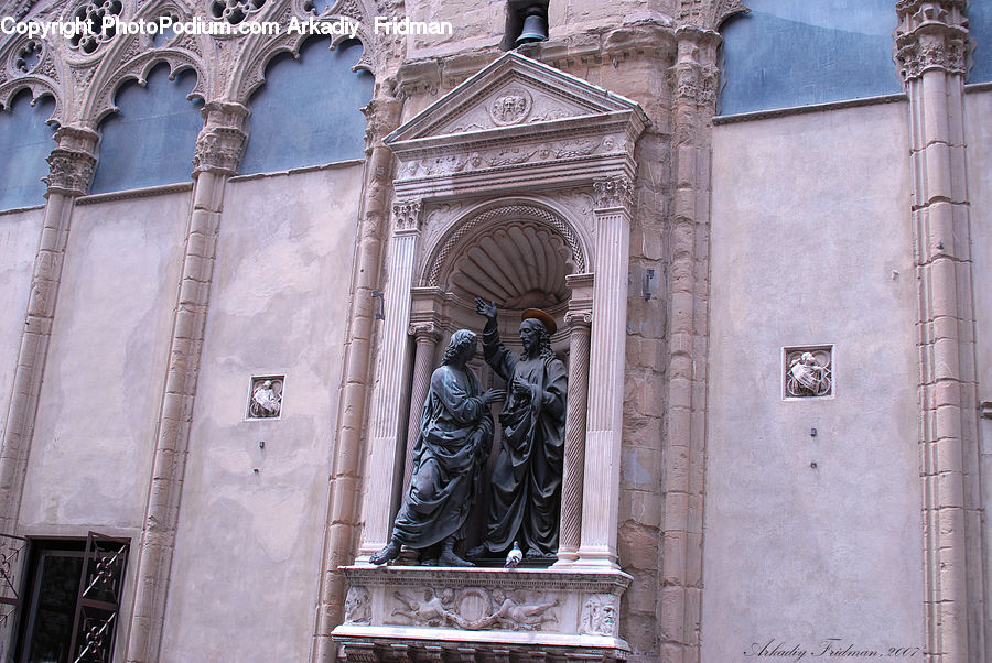 Art, Sculpture, Statue, Building, Column, Pillar, Arabesque Pattern