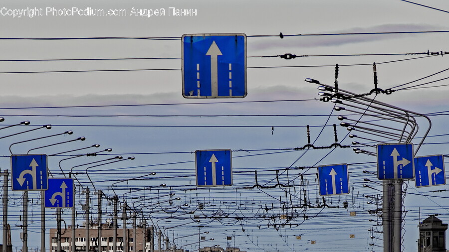 Sign, Symbol, Cable, Architecture, Building