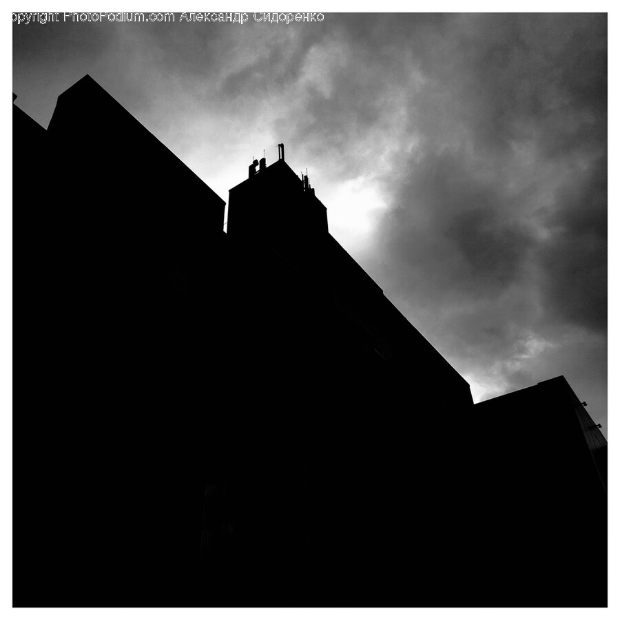 Silhouette, Architecture, Building, Nature, Outdoors
