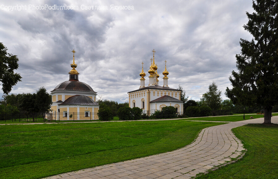 Grass, Plant, Architecture, Building, Dome