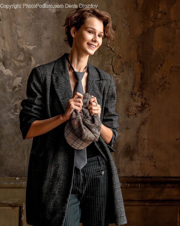 Clothing, Coat, Face, Happy, Head