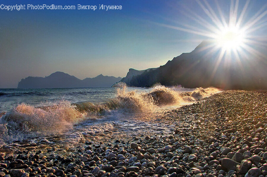 Pebble, Nature, Outdoors, Sea, Water