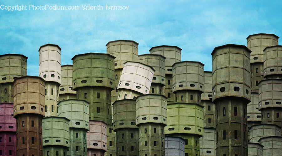 Architecture, Building, City, Urban, Factory