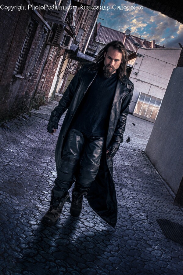 Clothing, Coat, Jacket, Path, Road