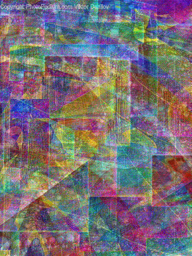 Art, Modern Art, Purple, Pattern, Canvas