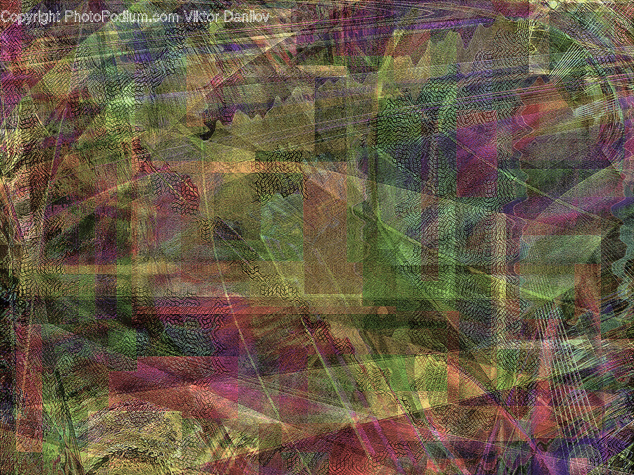 Art, Tartan, Pattern, Purple, Canvas