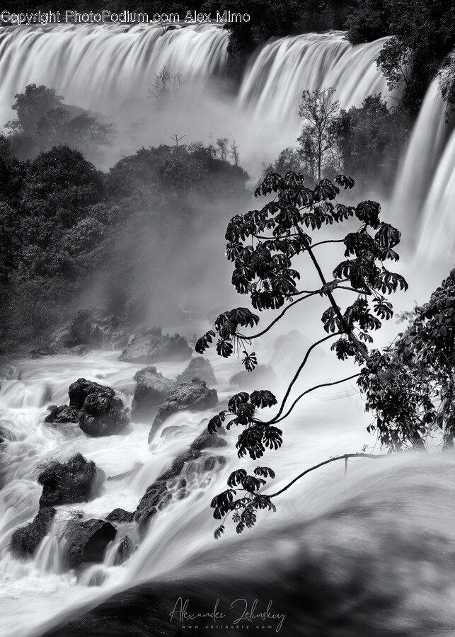 Nature, Outdoors, Water, Waterfall, Weather