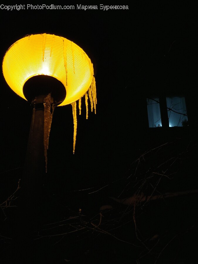 Lamp, Lampshade, Lighting, Outdoors, Nature