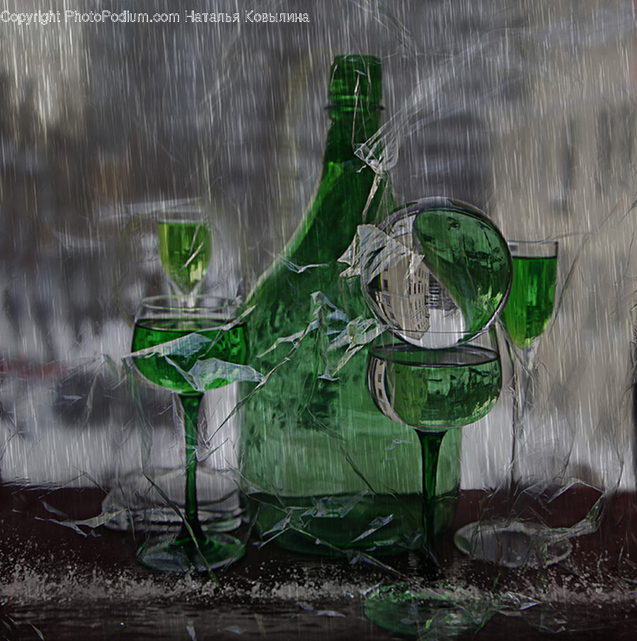 Glass, Bottle, Alcohol, Beverage, Liquor