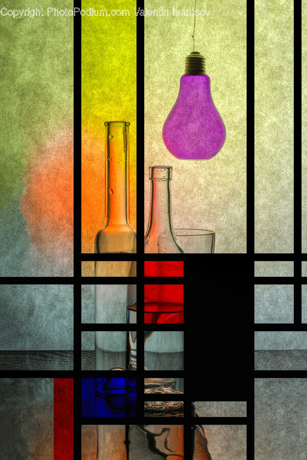 Light, Art, Lightbulb, Jar, Lighting