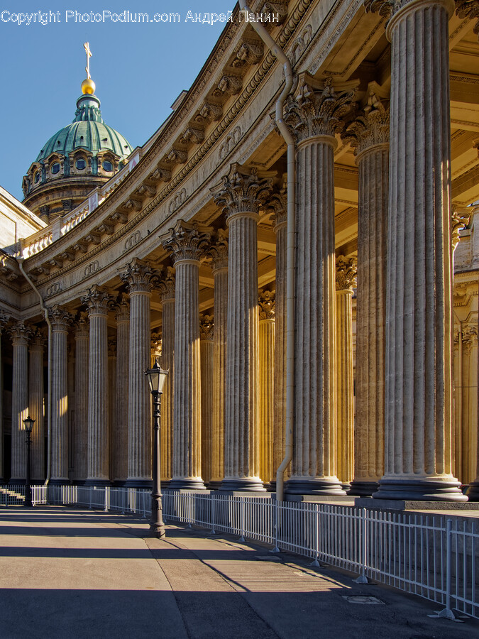Architecture, Building, Handrail, Pillar, Dome