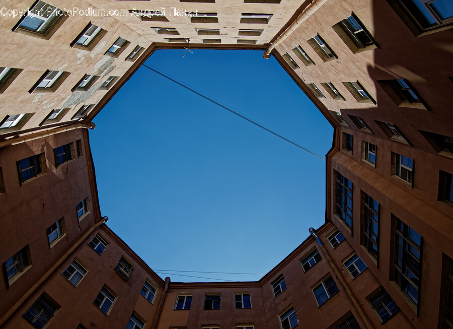 Architecture, Building, Office Building, Hole, Window