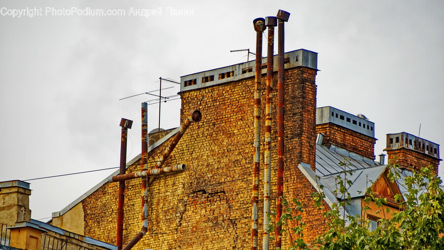 Brick, Architecture, Building, Housing, Factory