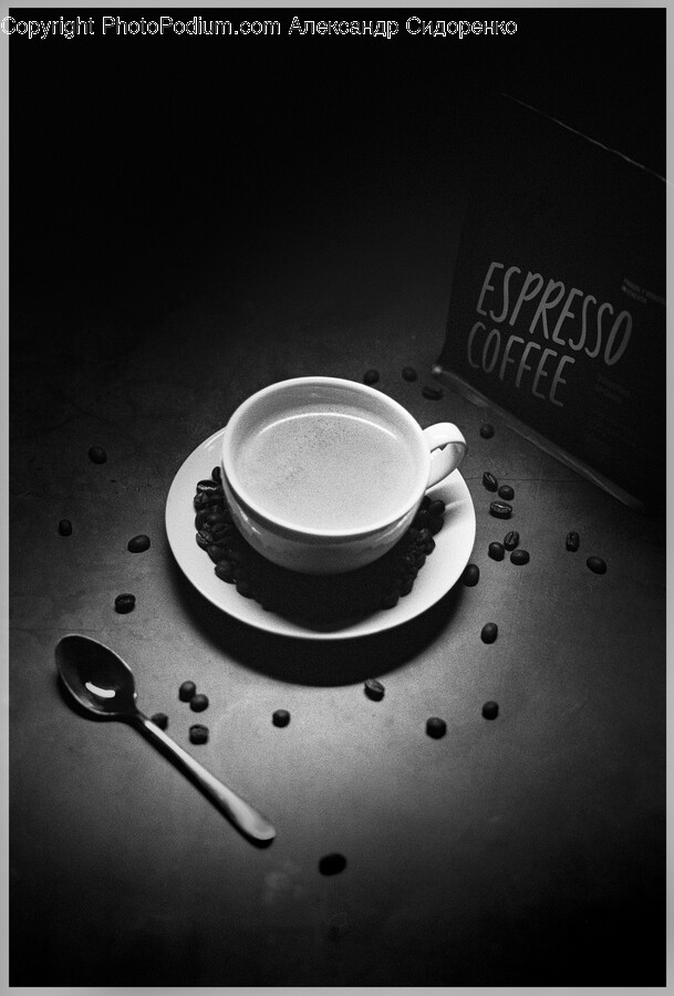 Cutlery, Spoon, Saucer, Cup, Beverage