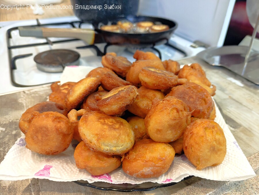 Bread, Food, Plate, Cooktop, Indoors