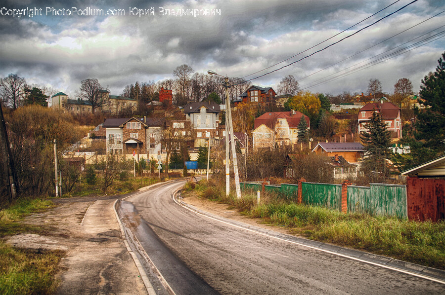 Road, Tarmac, City, Outdoors, Nature