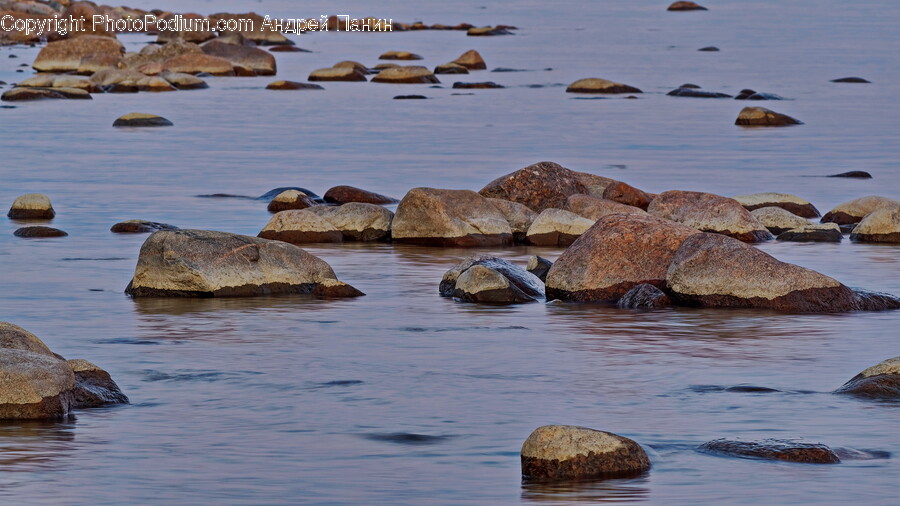 Rock, Nature, Outdoors, Promontory, Water