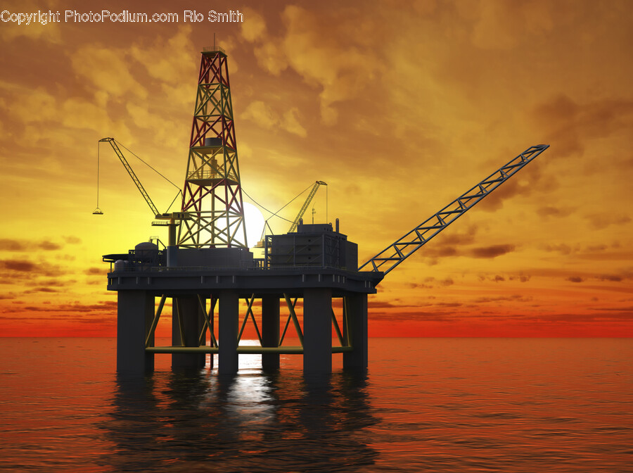 Machine, Construction, Outdoors, Construction Crane, Bridge