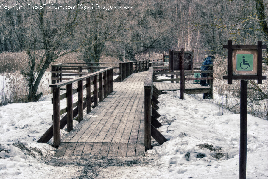 Boardwalk, Bridge, Water, Waterfront, Wood