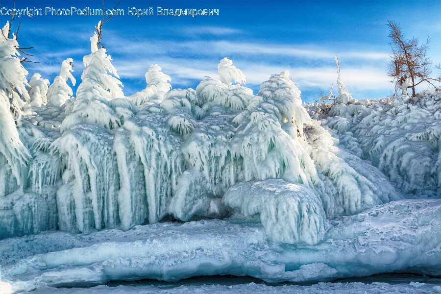 Ice, Nature, Outdoors, Glacier, Mountain