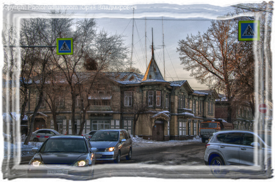 Neighborhood, Car, Coupe, Sports Car, Transportation