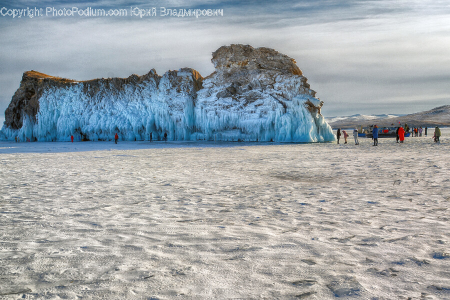 Ice, Glacier, Mountain, Nature, Outdoors