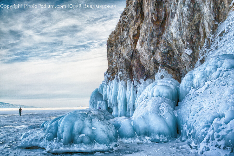 Ice, Outdoors, Glacier, Mountain, Nature