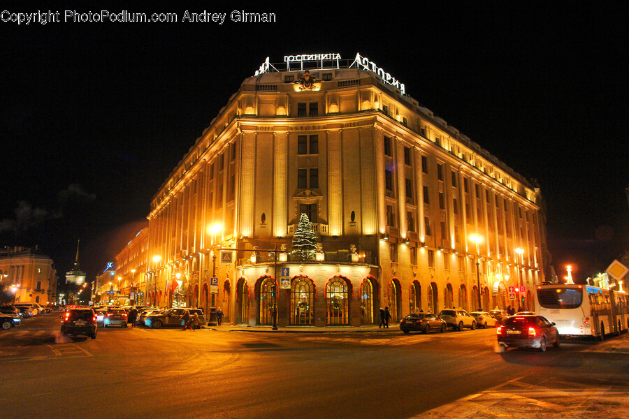 Intersection, Road, City, Corner, Architecture