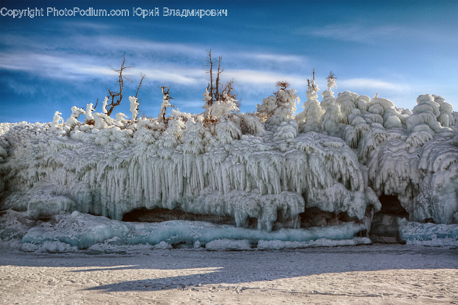 Ice, Nature, Outdoors, Glacier, Mountain