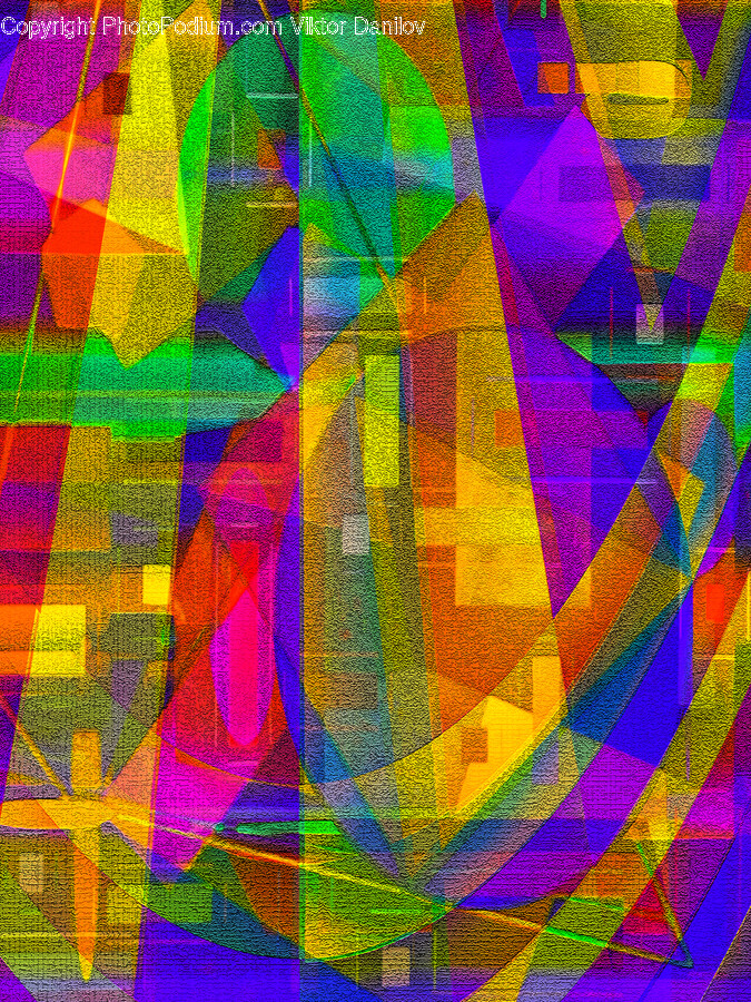 Art, Modern Art, Pattern, Collage, Purple