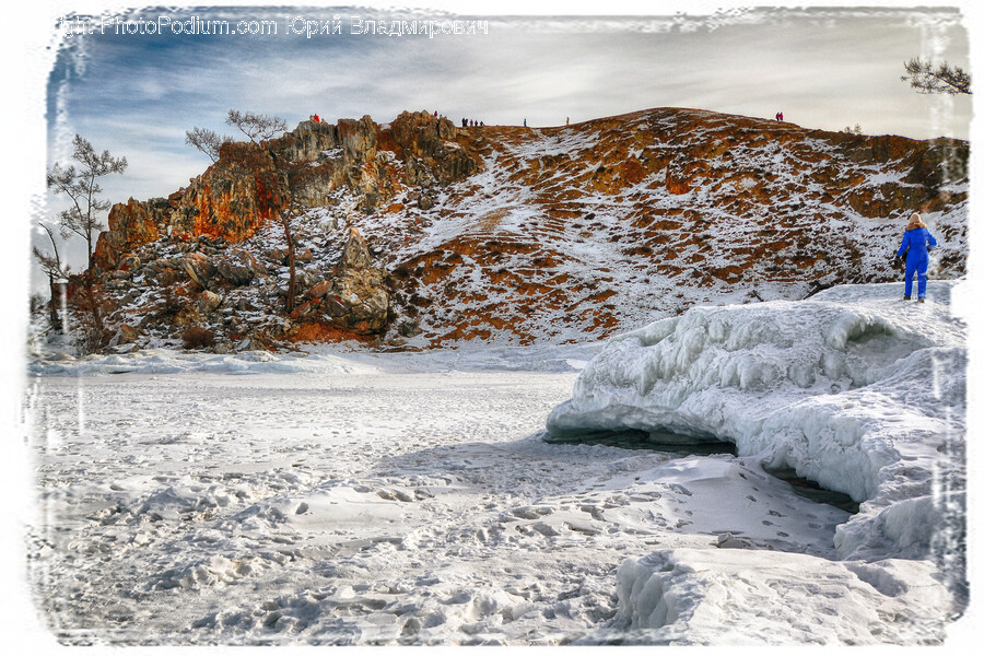 Ice, Glacier, Mountain, Nature, Outdoors