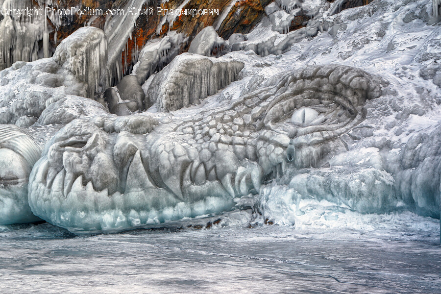 Ice, Nature, Outdoors, Glacier, Mountain