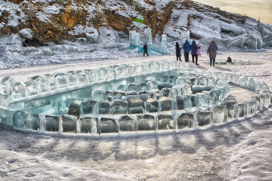 Ice, Glacier, Mountain, Nature, Outdoors