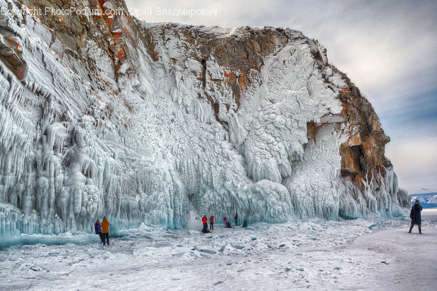 Ice, Outdoors, Nature, Glacier, Mountain