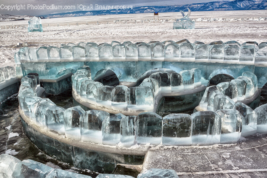 Ice, Outdoors, Nature, Mountain, Glacier