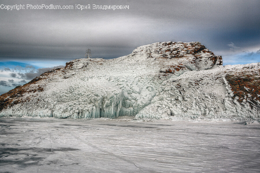 Ice, Glacier, Mountain, Nature, Outdoors