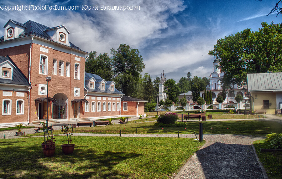 Neighborhood, Architecture, Building, Campus, Grass