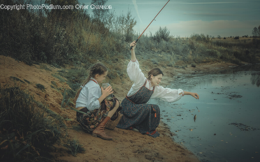 Fishing, Leisure Activities, Outdoors, Water, Person